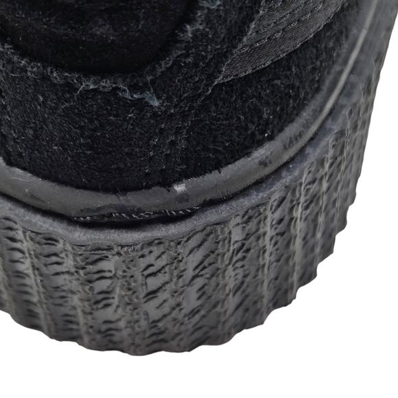 Puma Black Suede Platform Creeper Sneakers Women’s Size 6 - Picture 8 of 13